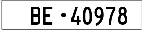 Trailer License Plate